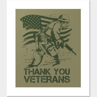 Thank You Veterans Posters and Art